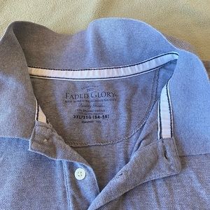 Gray polo 3xl cotton short sleeve 100% cotton